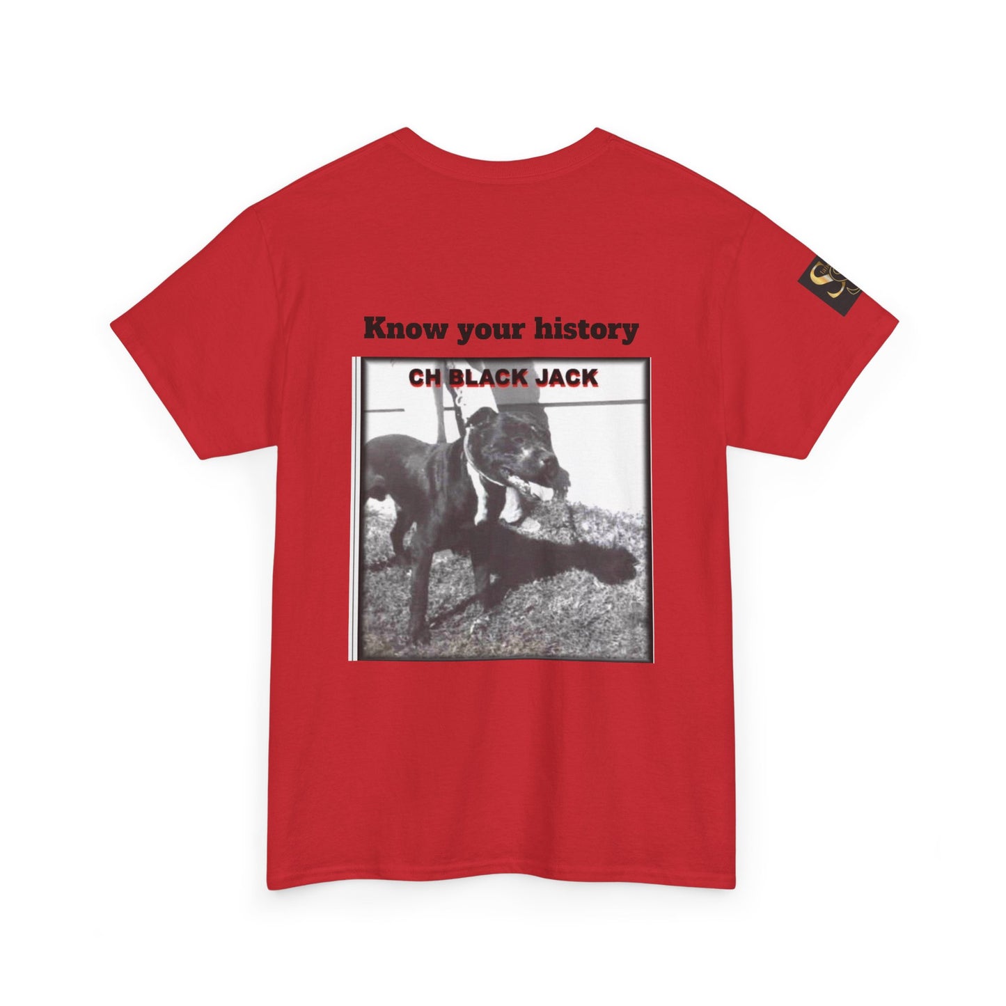 T-Shirt — "CH Black Jack" Pedigree Graphic Tee (Know Your History)