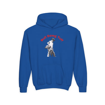 Youth Hoodie — "Bull Dawg Tuff" Graphic Sweatshirt
