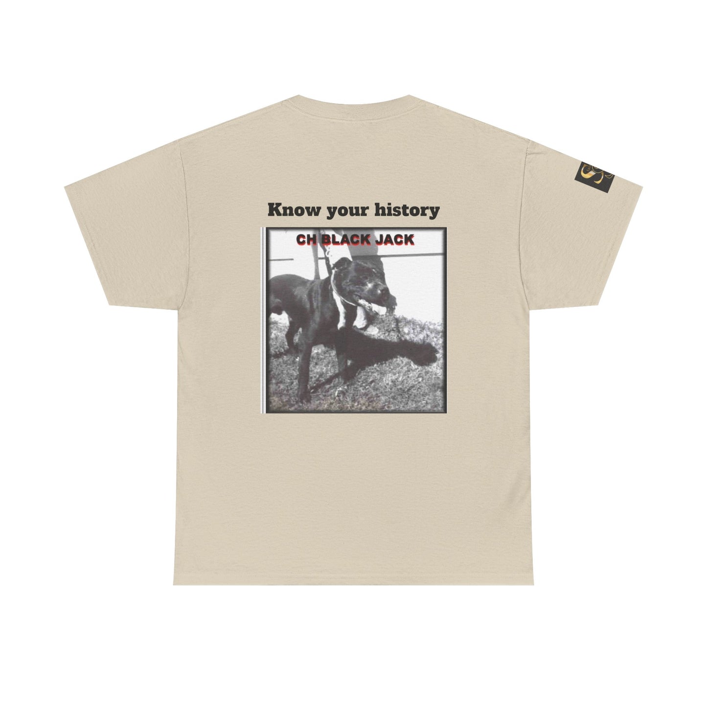 T-Shirt — "CH Black Jack" Pedigree Graphic Tee (Know Your History)