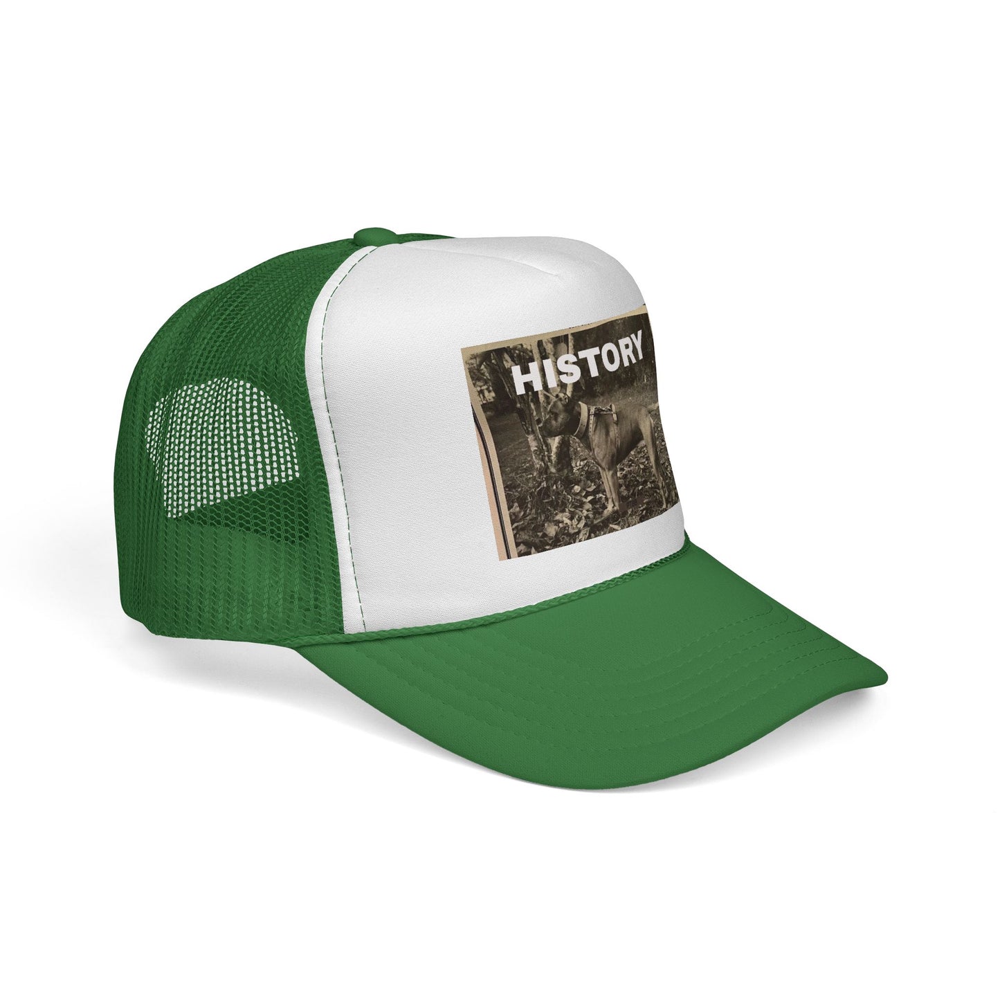 Vintage-Inspired History Trucker Cap, Retro Baseball Hat, Dog Lover Gift, Outdoor Style, Casual Headwear