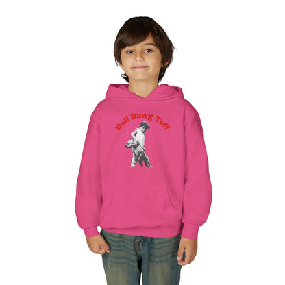 Youth Hoodie — "Bull Dawg Tuff" Graphic Sweatshirt