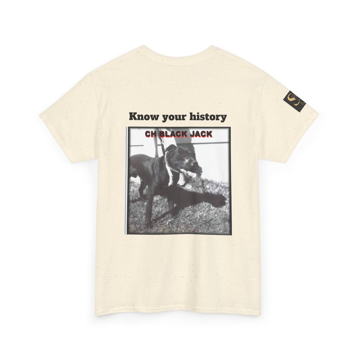 T-Shirt — "CH Black Jack" Pedigree Graphic Tee (Know Your History)