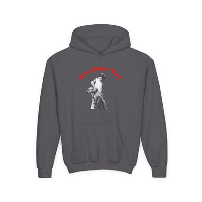Youth Hoodie — "Bull Dawg Tuff" Graphic Sweatshirt