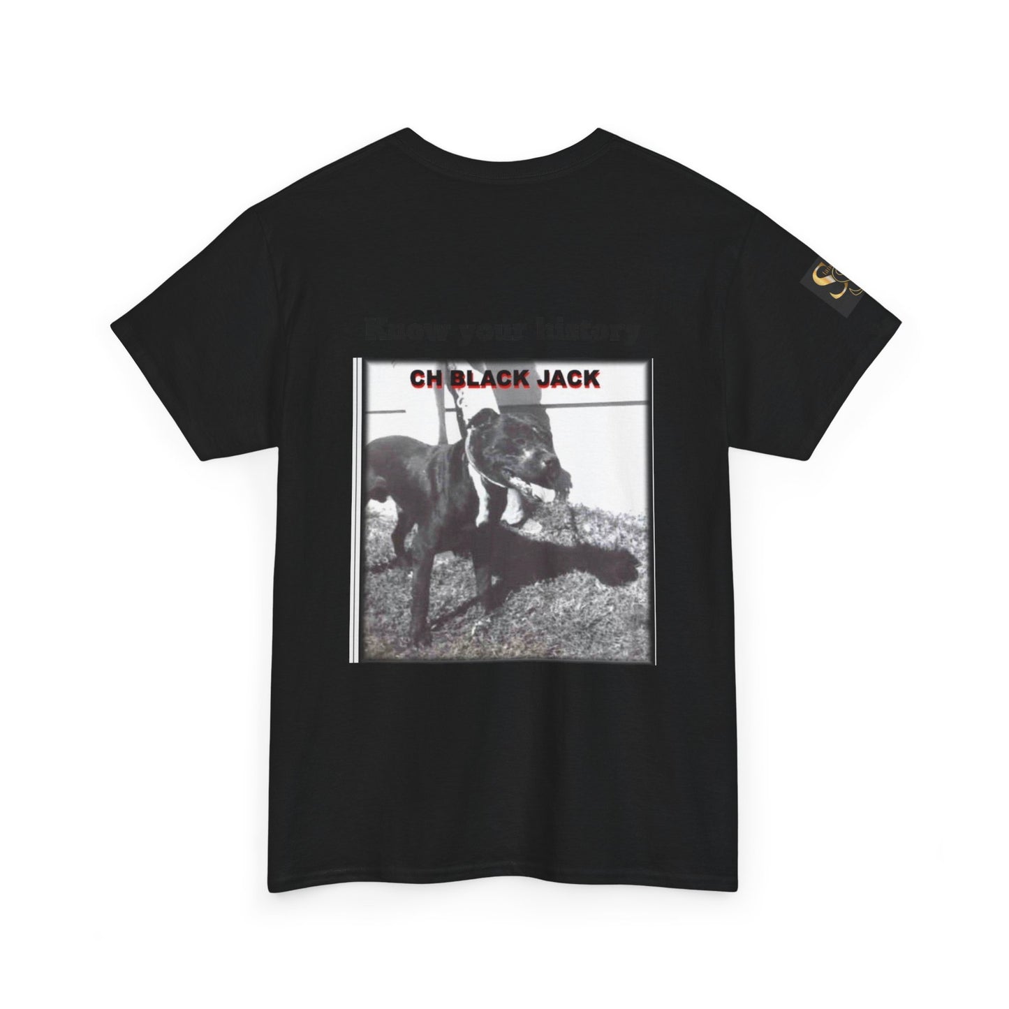 T-Shirt — "CH Black Jack" Pedigree Graphic Tee (Know Your History)