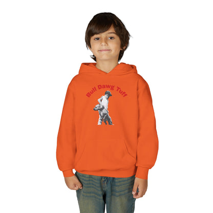 Youth Hoodie — "Bull Dawg Tuff" Graphic Sweatshirt