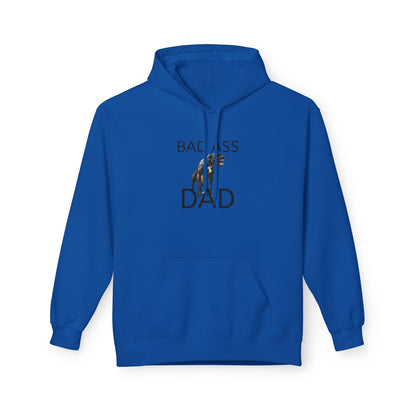 Badass Dad Hoodie — Graphic Father’s Day Pullover with Dog Silhouette