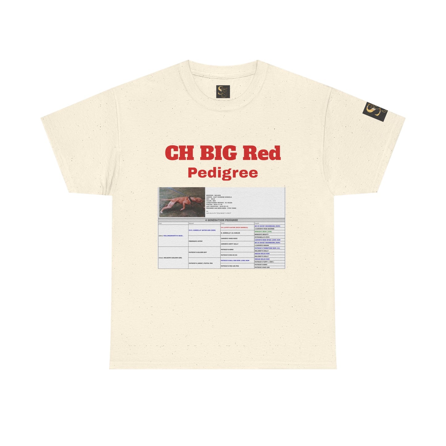 History T‑Shirt — "CH BIG Red" Pedigree Graphic Tee