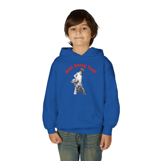 Youth Hoodie — "Bull Dawg Tuff" Graphic Sweatshirt