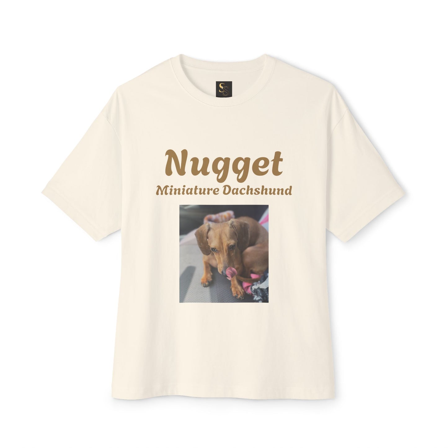 Nugget Dog Lover Oversized Tee, Funny Pet Shirt, Unisex Animal Tee, Casual Dog Owner Gift, Comfortable Boxy T-Shirt