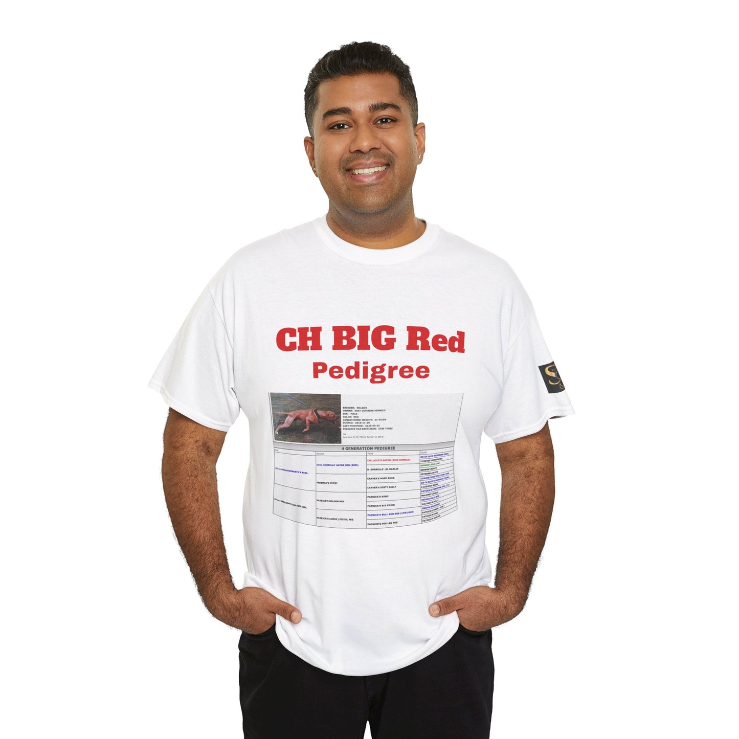 History T‑Shirt — "CH BIG Red" Pedigree Graphic Tee