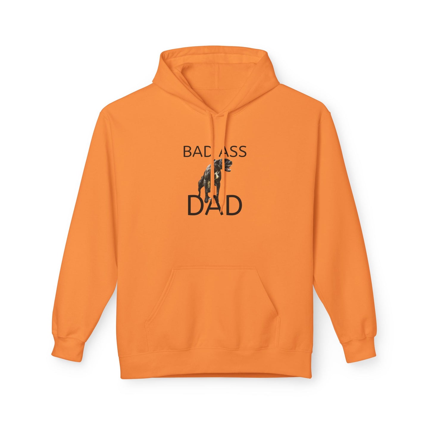 Badass Dad Hoodie — Graphic Father’s Day Pullover with Dog Silhouette