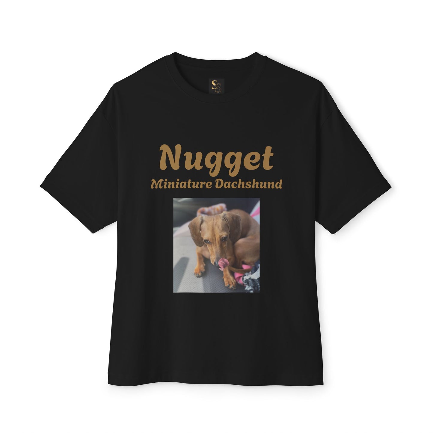 Nugget Dog Lover Oversized Tee, Funny Pet Shirt, Unisex Animal Tee, Casual Dog Owner Gift, Comfortable Boxy T-Shirt