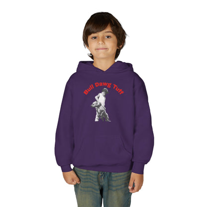 Youth Hoodie — "Bull Dawg Tuff" Graphic Sweatshirt