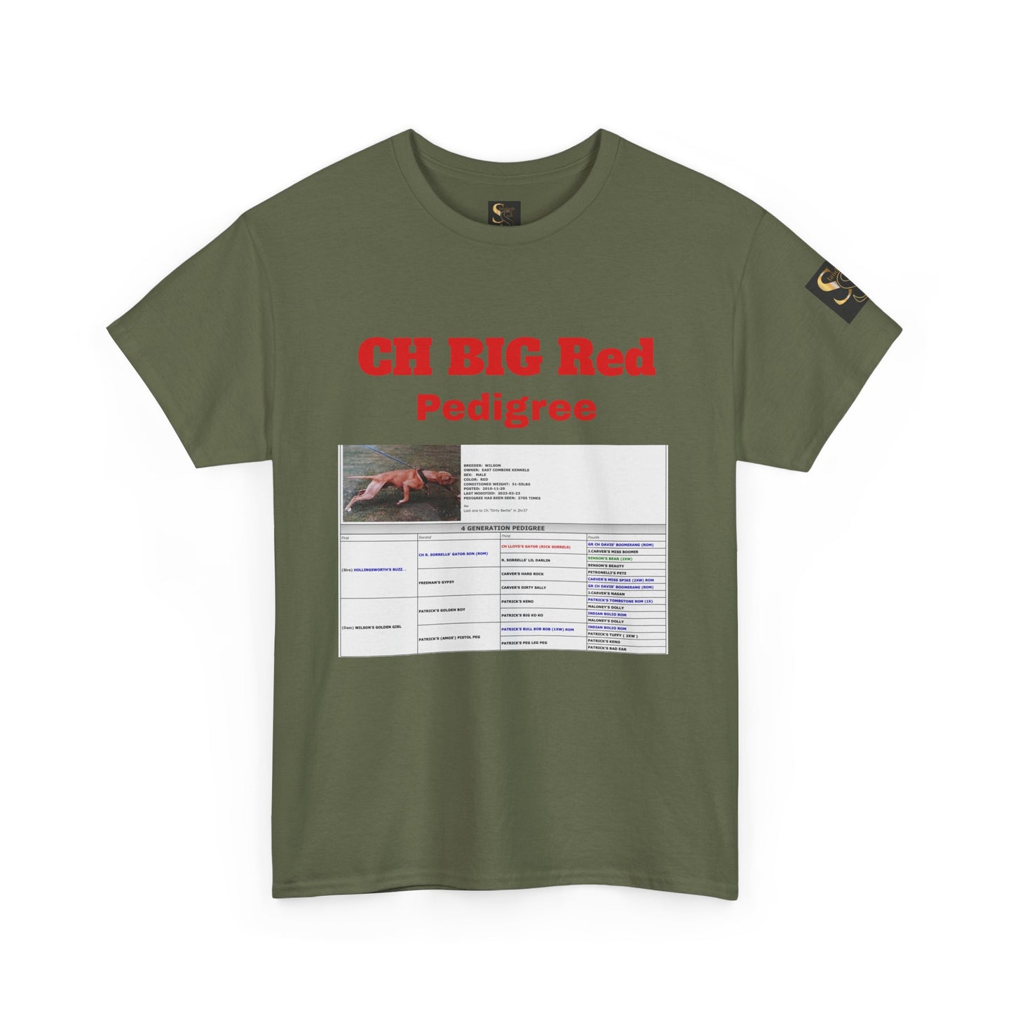 History T‑Shirt — "CH BIG Red" Pedigree Graphic Tee
