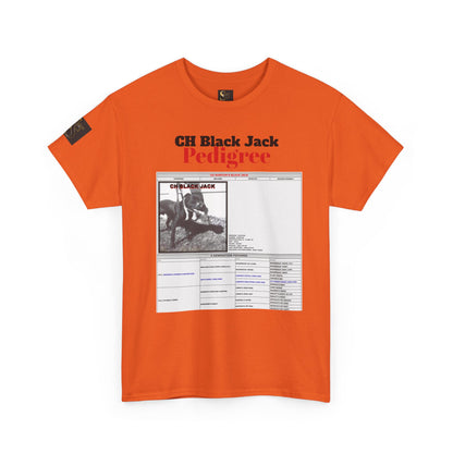 T-Shirt — "CH Black Jack" Pedigree Graphic Tee (Know Your History)