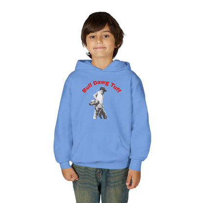 Youth Hoodie — "Bull Dawg Tuff" Graphic Sweatshirt