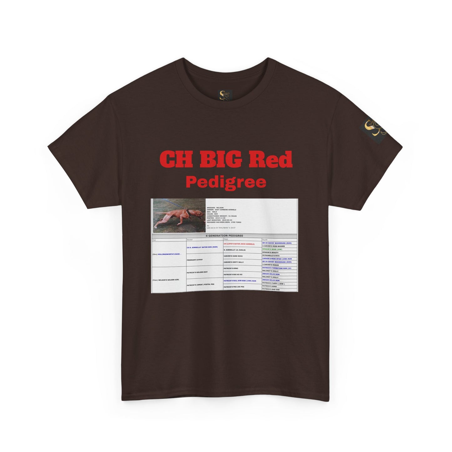 History T‑Shirt — "CH BIG Red" Pedigree Graphic Tee