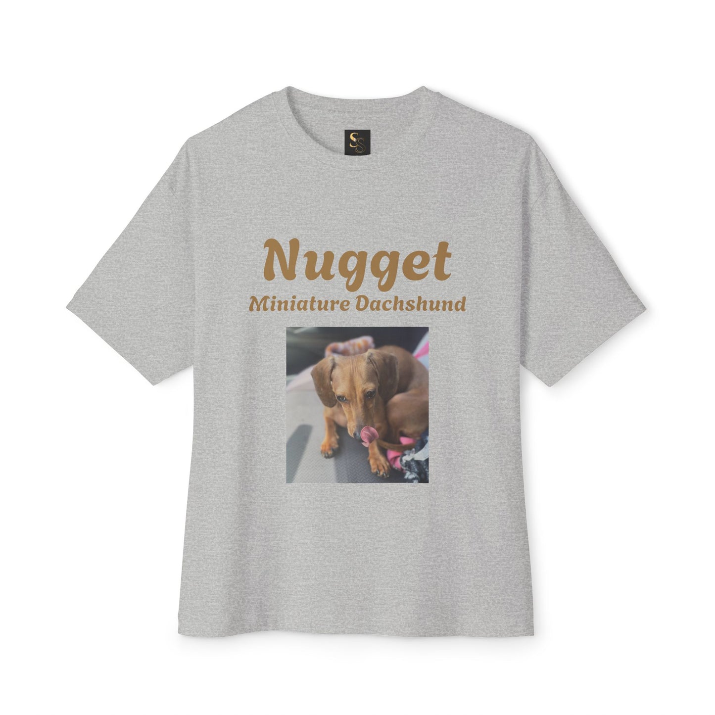 Nugget Dog Lover Oversized Tee, Funny Pet Shirt, Unisex Animal Tee, Casual Dog Owner Gift, Comfortable Boxy T-Shirt