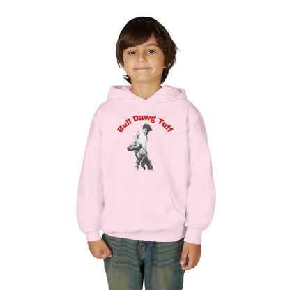 Youth Hoodie — "Bull Dawg Tuff" Graphic Sweatshirt