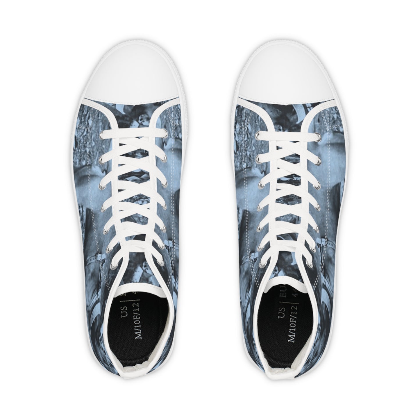 Blue Pet Men's Camo High Top Sneakers, Stylish High Tops, Trendy Footwear, Casual Street Shoes, Unique Sneaker Designs, Outdoor Adventure Sneakers