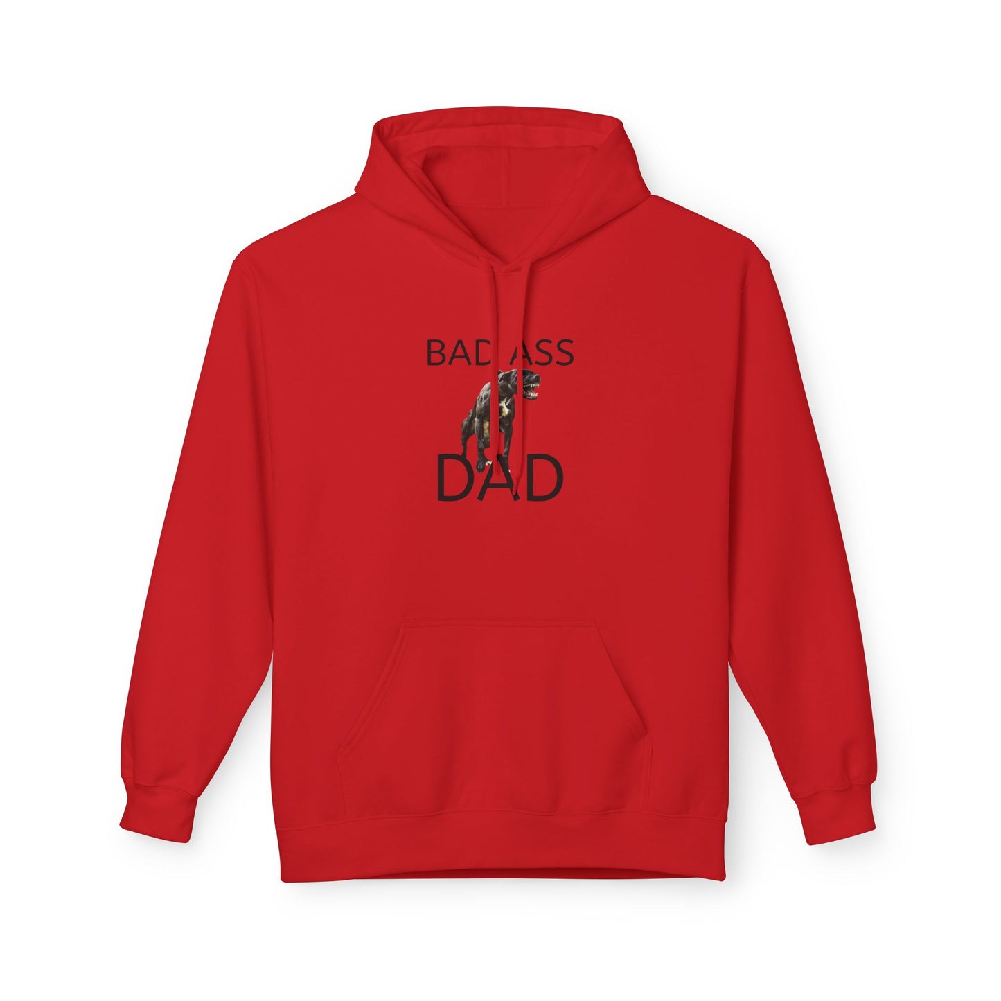 Badass Dad Hoodie — Graphic Father’s Day Pullover with Dog Silhouette