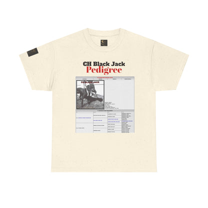 T-Shirt — "CH Black Jack" Pedigree Graphic Tee (Know Your History)
