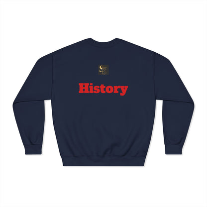 Pedigree History Crewneck Sweatshirt — Vintage Dog Pedigree Print