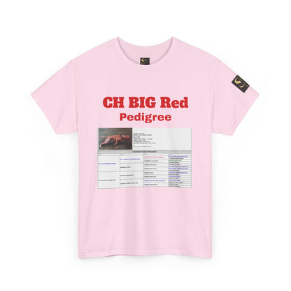 History T‑Shirt — "CH BIG Red" Pedigree Graphic Tee