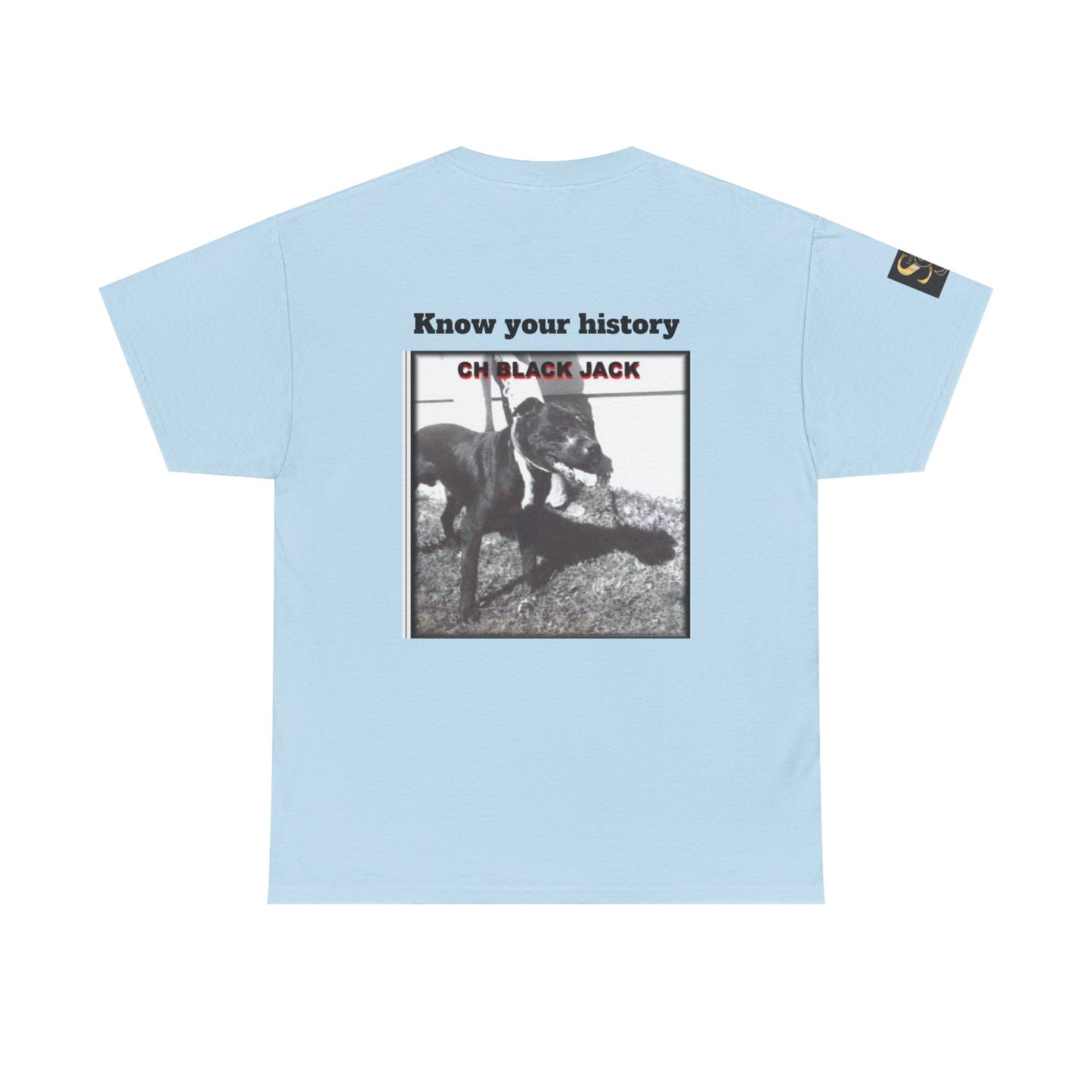 T-Shirt — "CH Black Jack" Pedigree Graphic Tee (Know Your History)