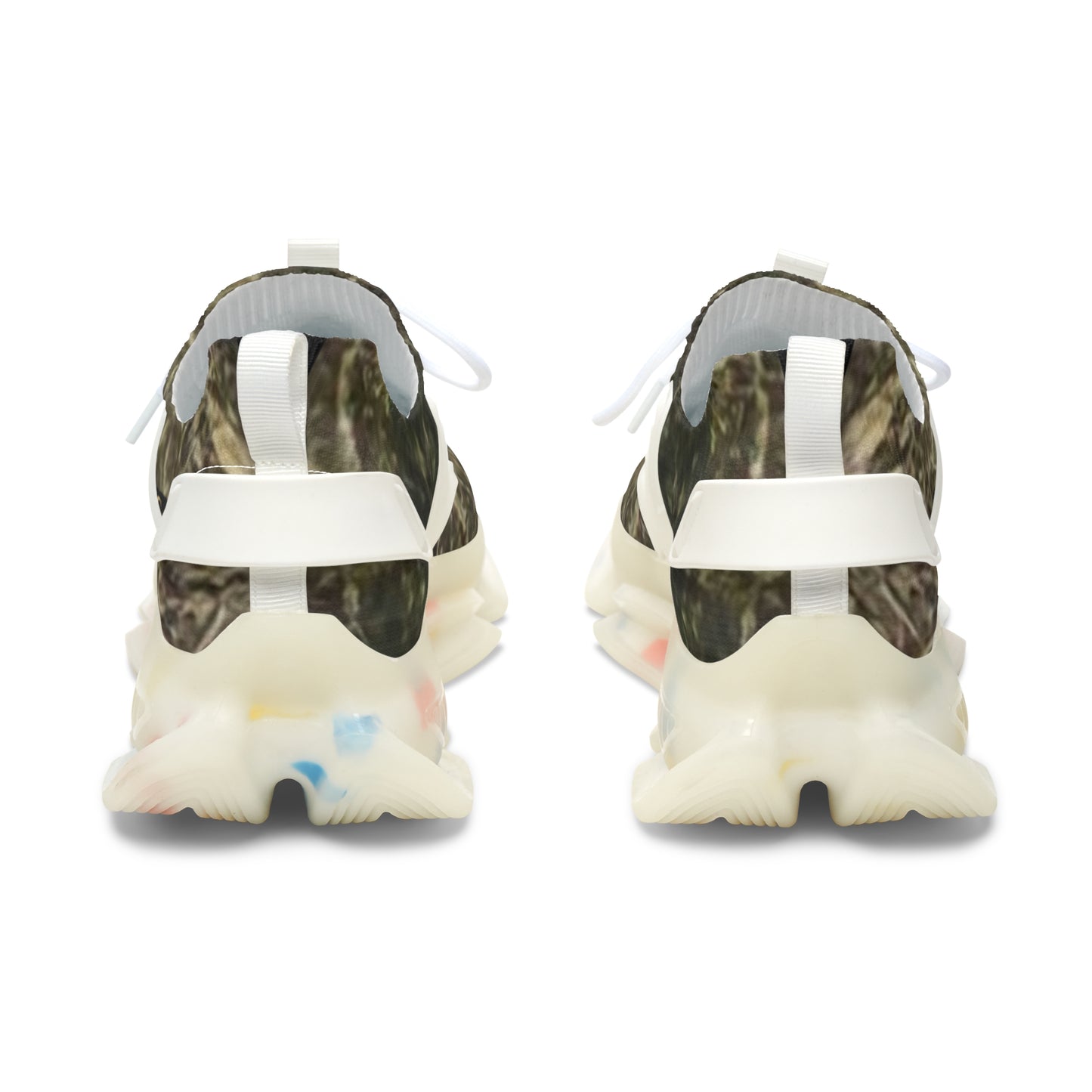 Women’s Mesh Sneakers — Olive Camo Athletic Shoes for Casual, Everyday Wear