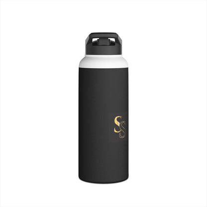 Rottweiler Stainless Steel Water Bottle - "He Won't Bite"