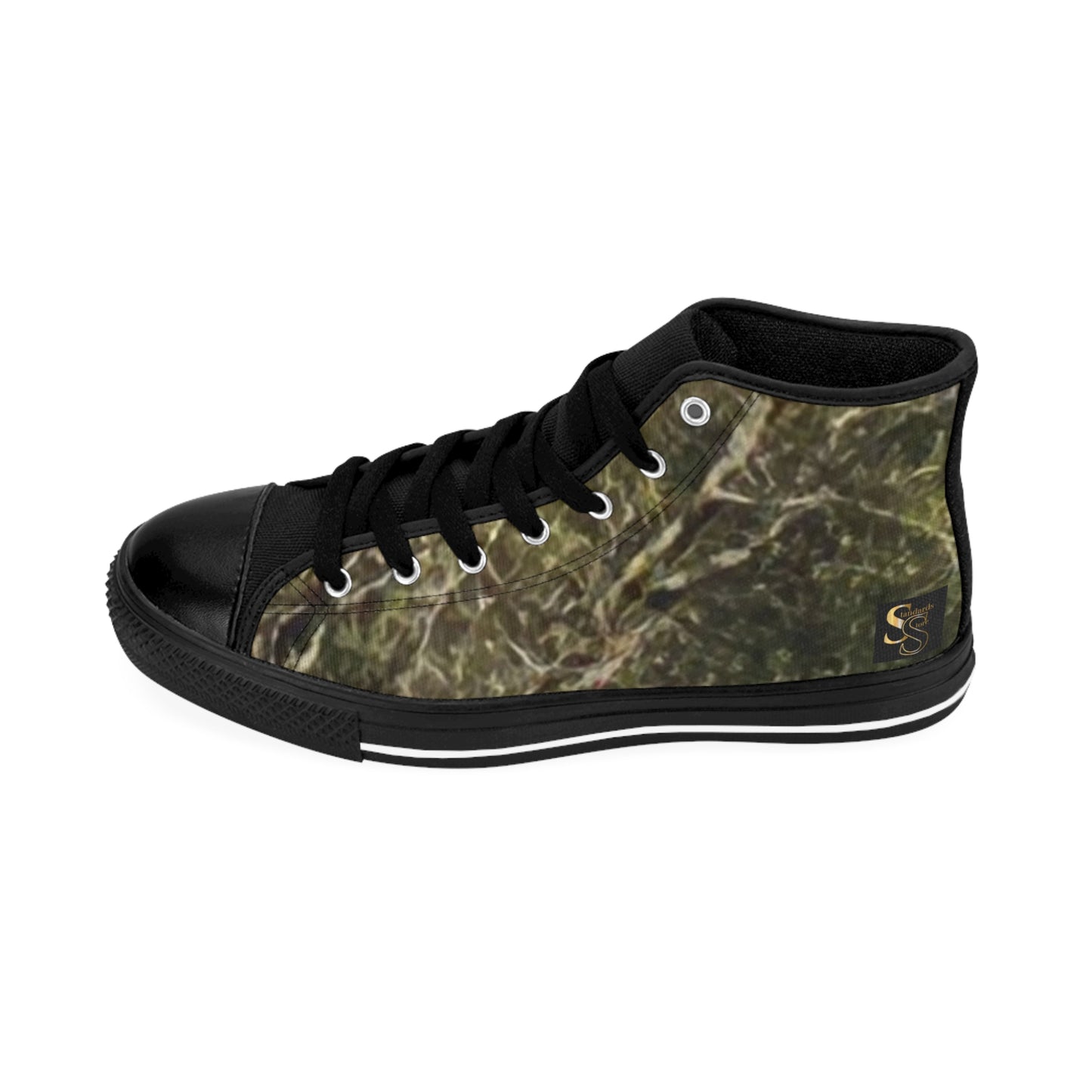 SS-Camouflage High-Top Sneakers for Men — Mossy Camo Classic