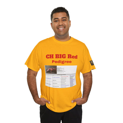History T‑Shirt — "CH BIG Red" Pedigree Graphic Tee