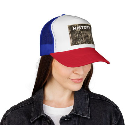 Vintage-Inspired History Trucker Cap, Retro Baseball Hat, Dog Lover Gift, Outdoor Style, Casual Headwear