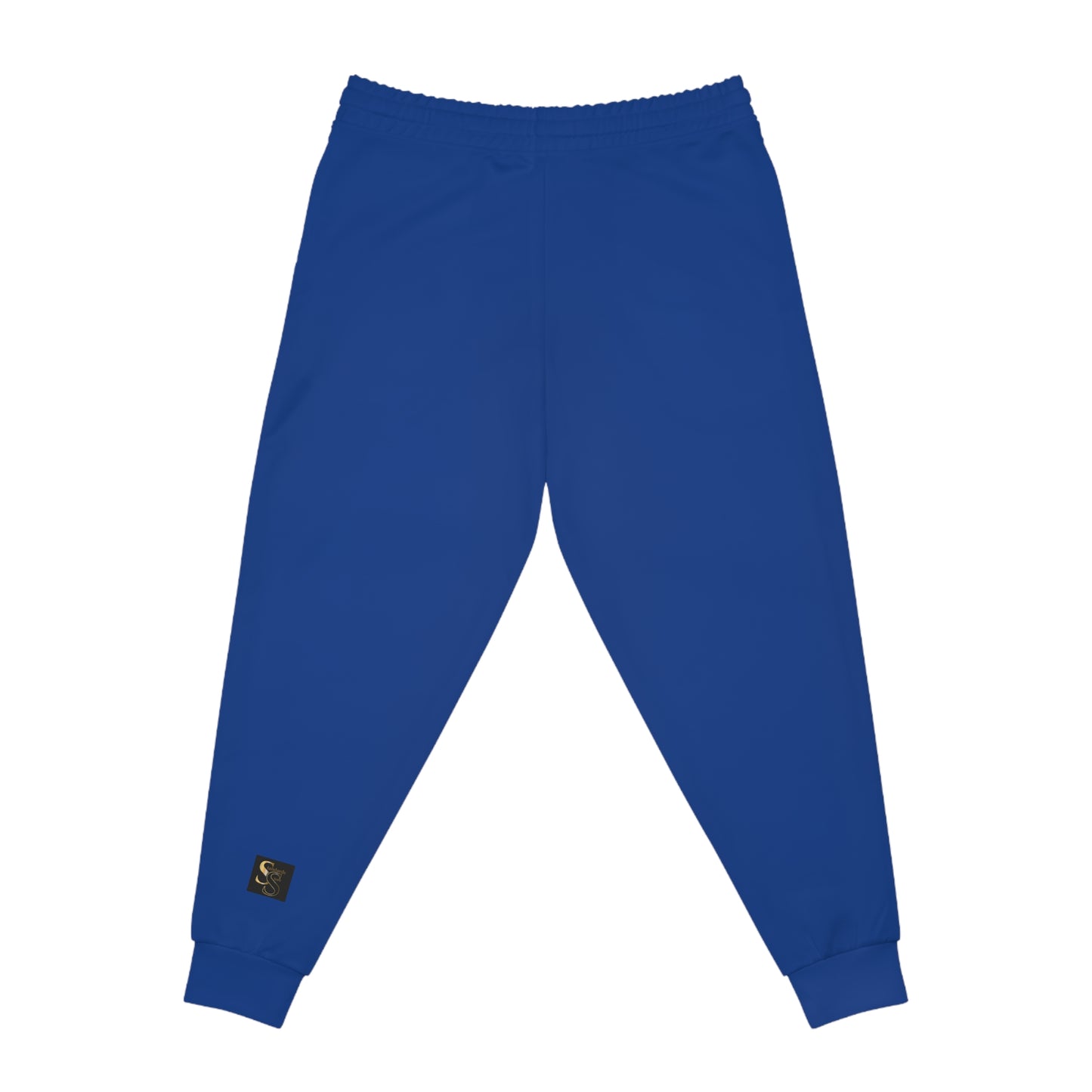 Blue Athletic Joggers with Retro Boy & Dog Graphic — 'Spaz 4 Life' Casual Streetwear