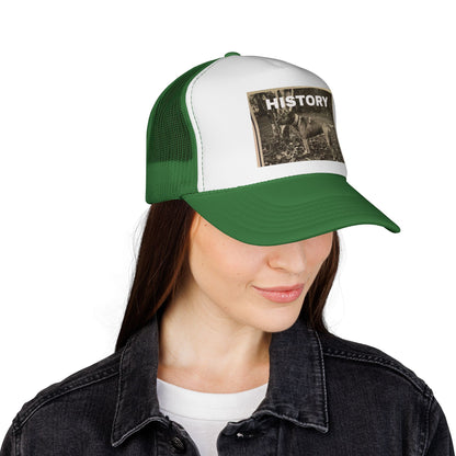 Vintage-Inspired History Trucker Cap, Retro Baseball Hat, Dog Lover Gift, Outdoor Style, Casual Headwear