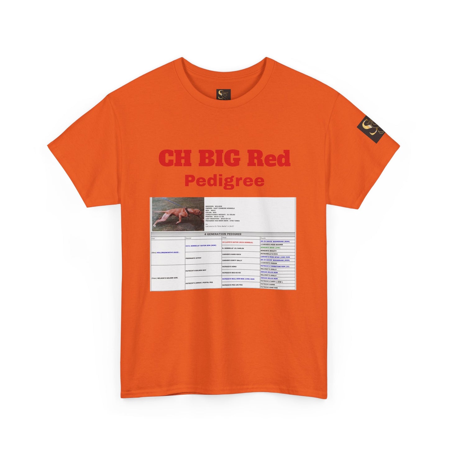 History T‑Shirt — "CH BIG Red" Pedigree Graphic Tee