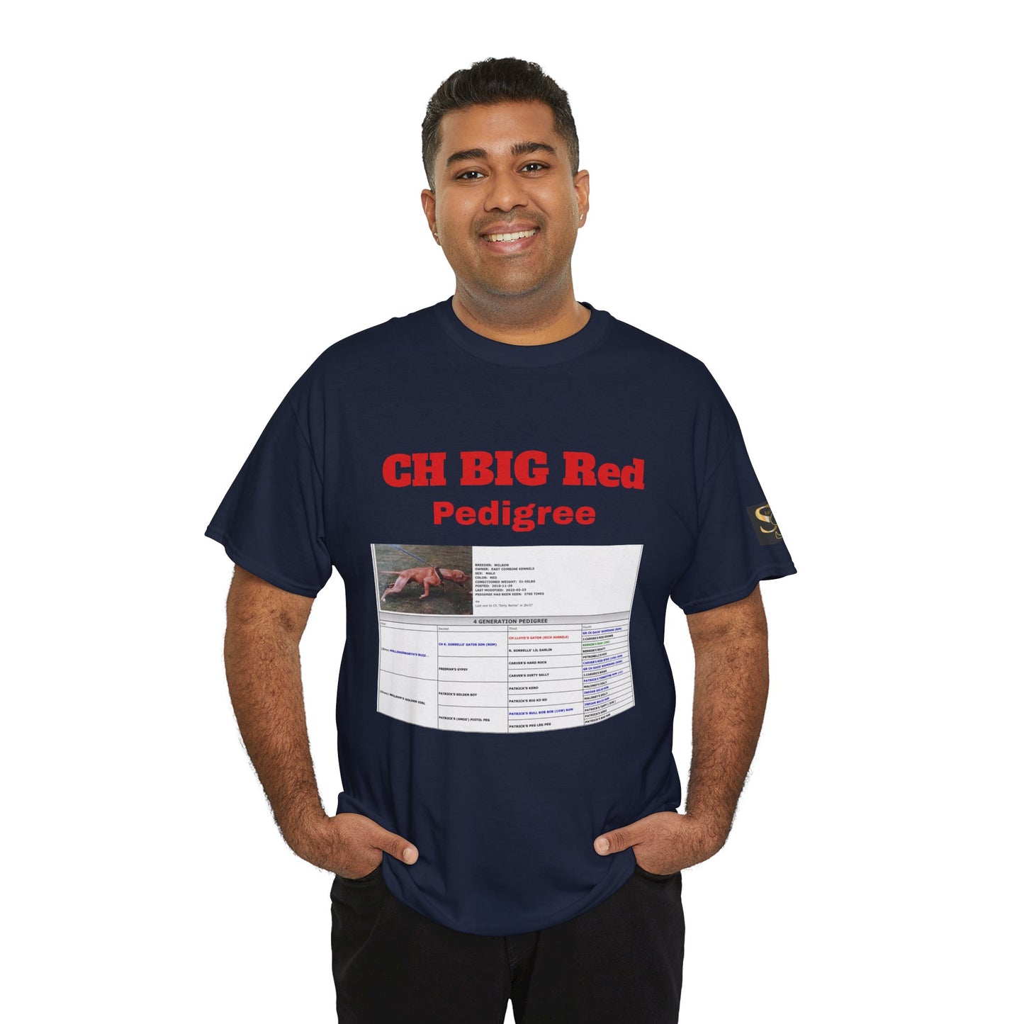 History T‑Shirt — "CH BIG Red" Pedigree Graphic Tee