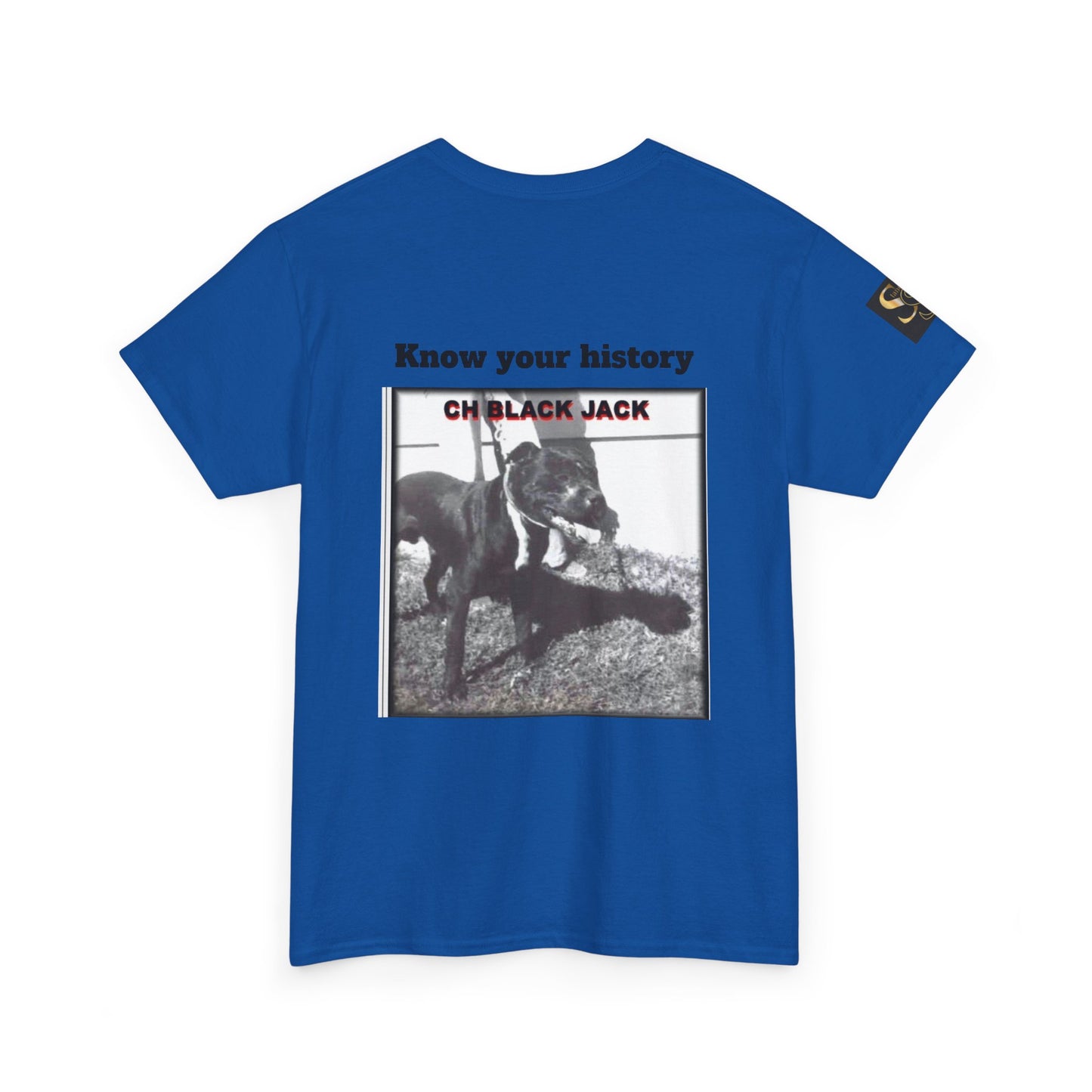 T-Shirt — "CH Black Jack" Pedigree Graphic Tee (Know Your History)