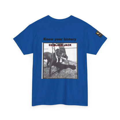 T-Shirt — "CH Black Jack" Pedigree Graphic Tee (Know Your History)