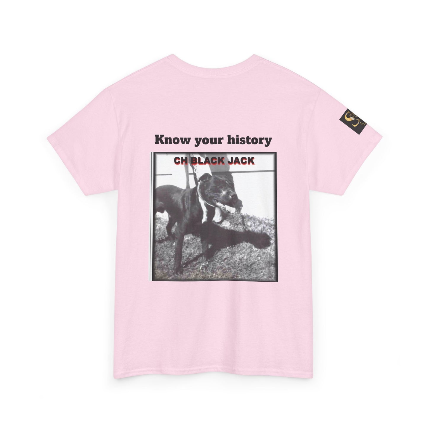 T-Shirt — "CH Black Jack" Pedigree Graphic Tee (Know Your History)