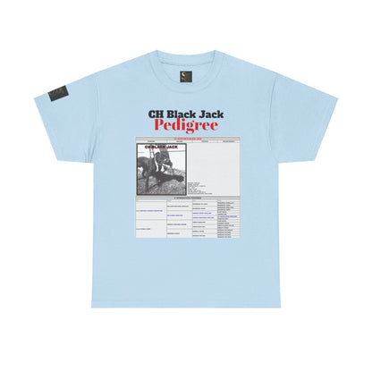 T-Shirt — "CH Black Jack" Pedigree Graphic Tee (Know Your History)