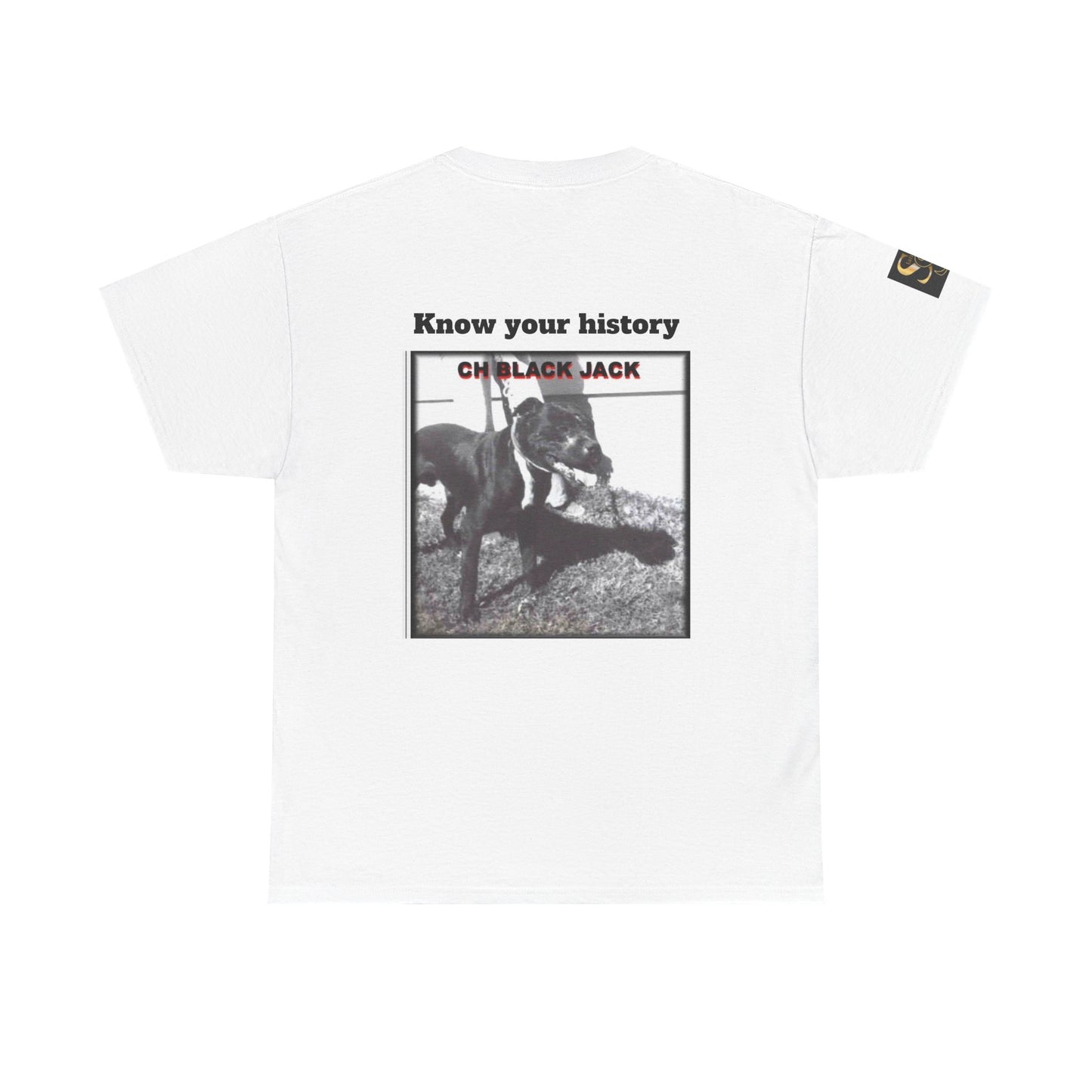 T-Shirt — "CH Black Jack" Pedigree Graphic Tee (Know Your History)