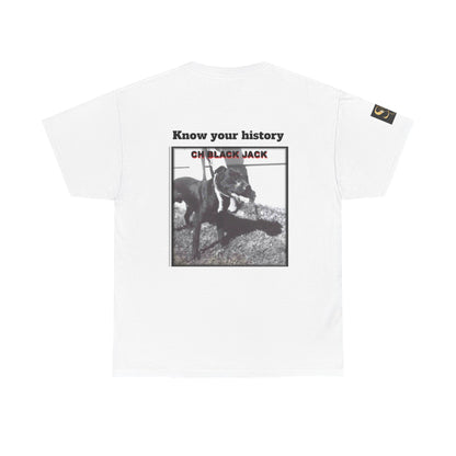 T-Shirt — "CH Black Jack" Pedigree Graphic Tee (Know Your History)