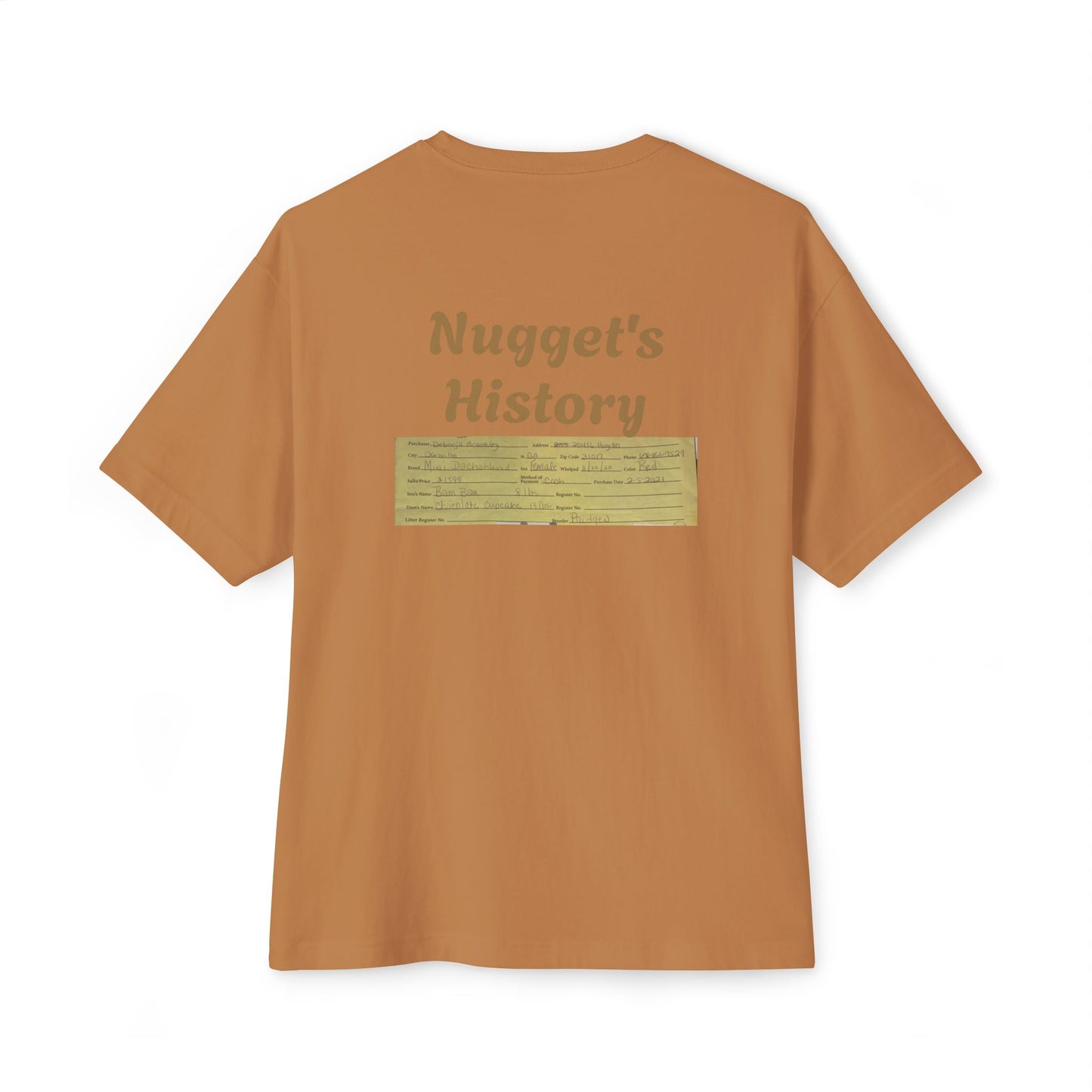 Nugget Dog Lover Oversized Tee, Funny Pet Shirt, Unisex Animal Tee, Casual Dog Owner Gift, Comfortable Boxy T-Shirt