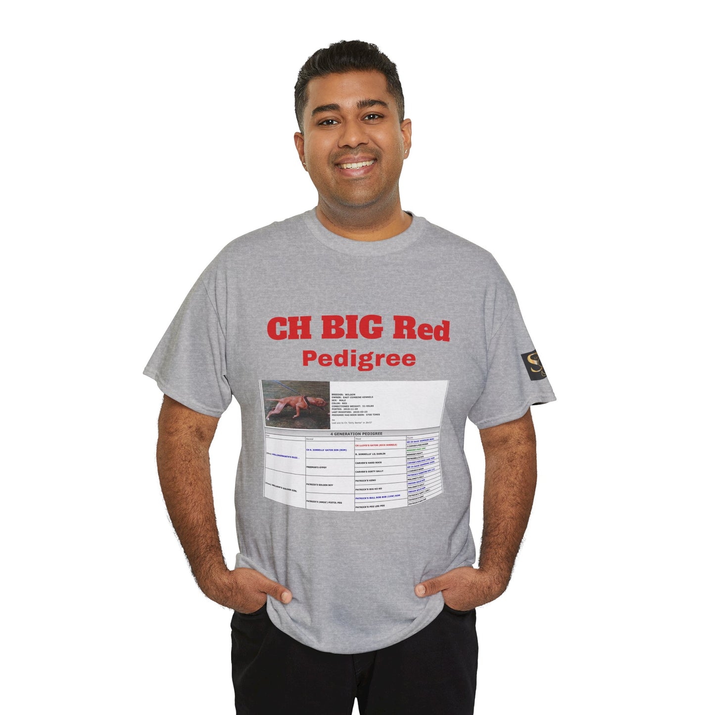 History T‑Shirt — "CH BIG Red" Pedigree Graphic Tee