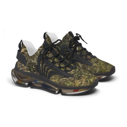 Women’s Mesh Sneakers — Olive Camo Athletic Shoes for Casual, Everyday Wear