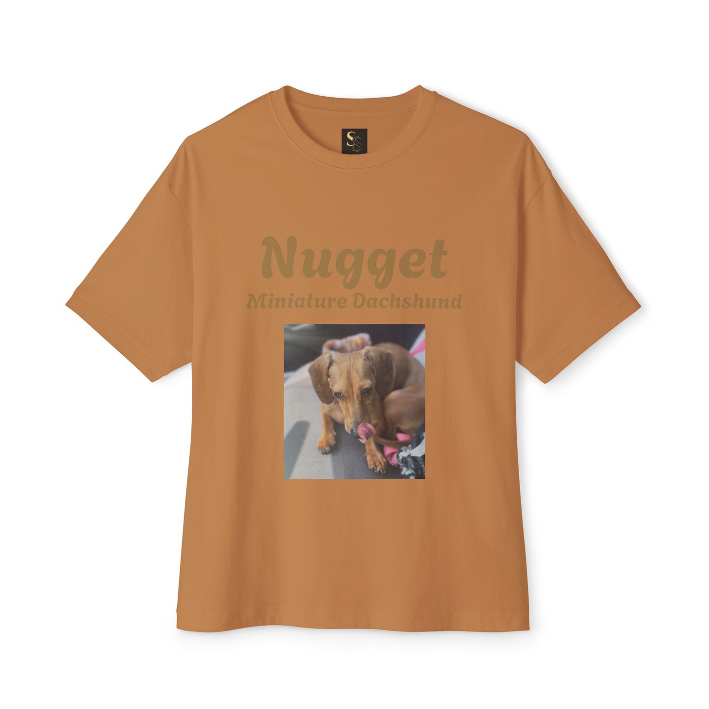 Nugget Dog Lover Oversized Tee, Funny Pet Shirt, Unisex Animal Tee, Casual Dog Owner Gift, Comfortable Boxy T-Shirt
