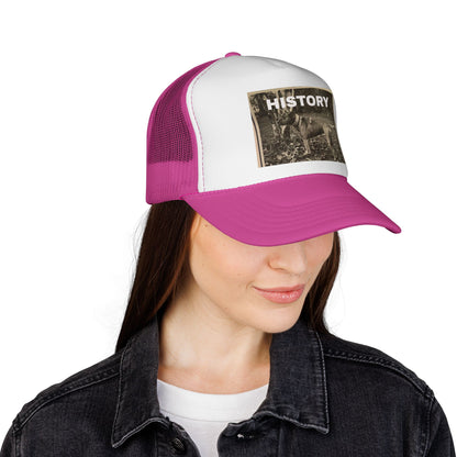 Vintage-Inspired History Trucker Cap, Retro Baseball Hat, Dog Lover Gift, Outdoor Style, Casual Headwear