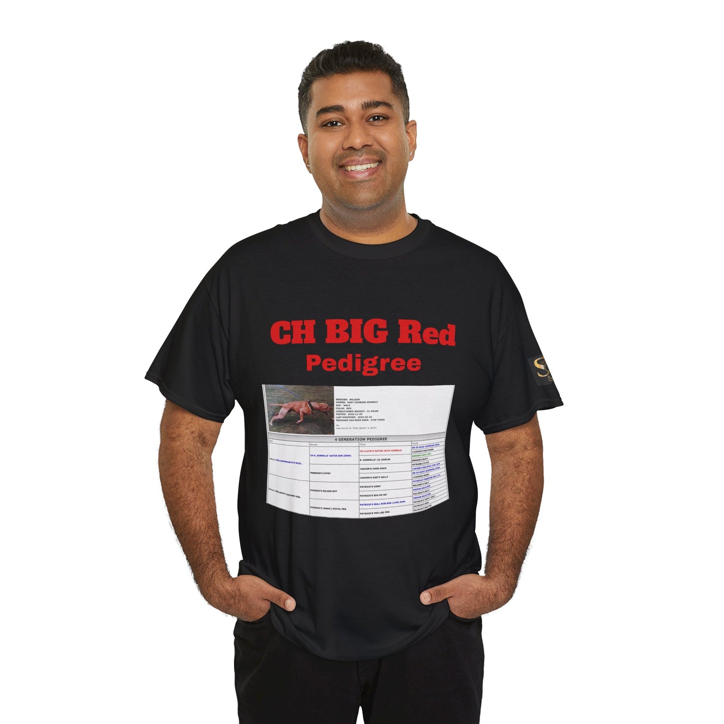 History T‑Shirt — "CH BIG Red" Pedigree Graphic Tee